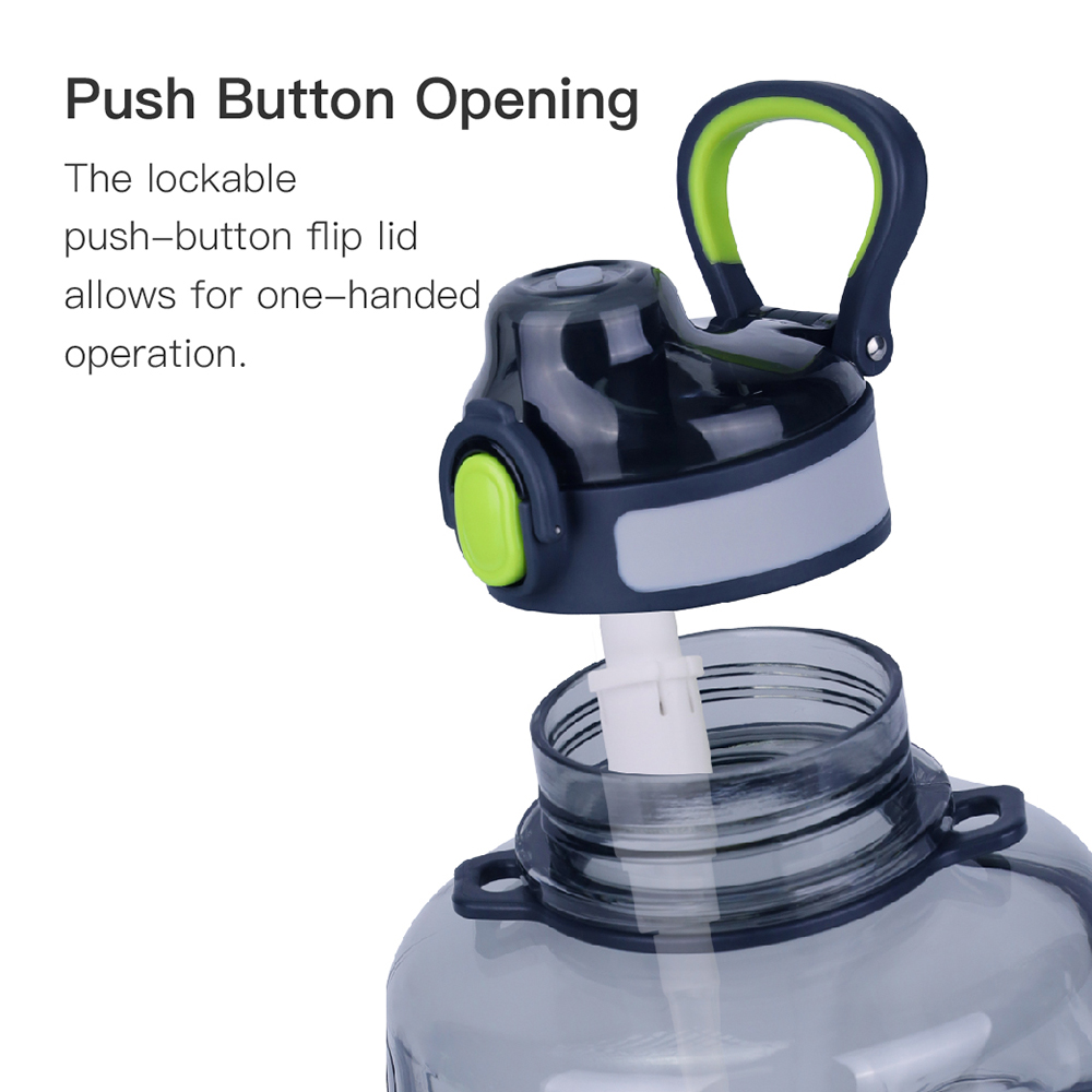 Tritan BPA-Free Water Bottle Made , 1600ML,2600ML, Wide Mouth Plastic Water Bottle with Spout Lid