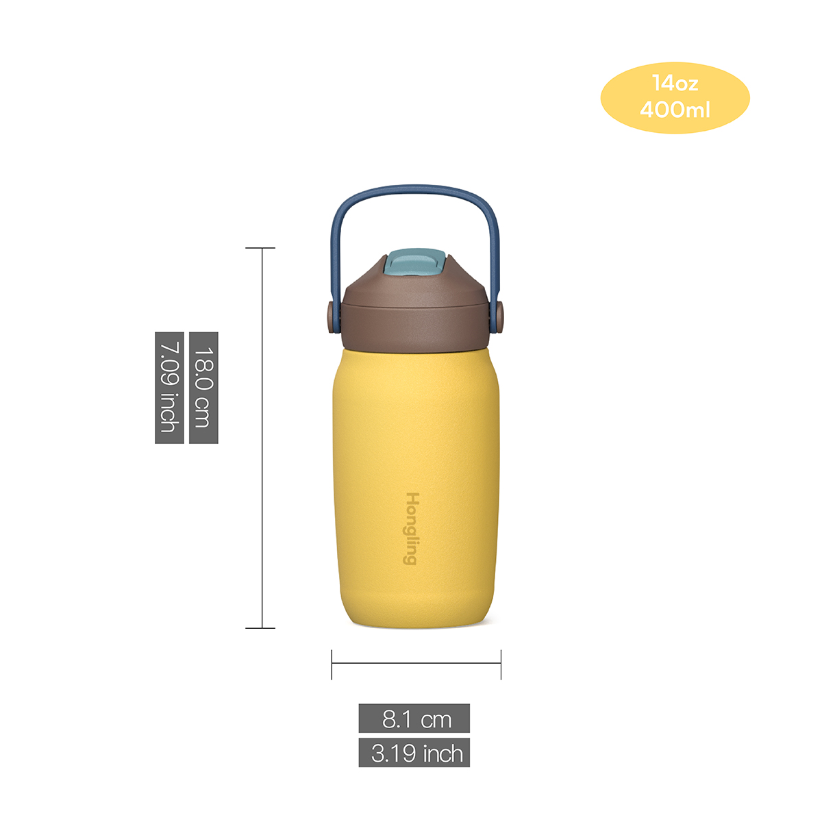 Upgraded Stainless Steel Water Bottle with 100% Dustproof Pop-Up Lid | Interchangeable Lids & Custom OEM/ODM