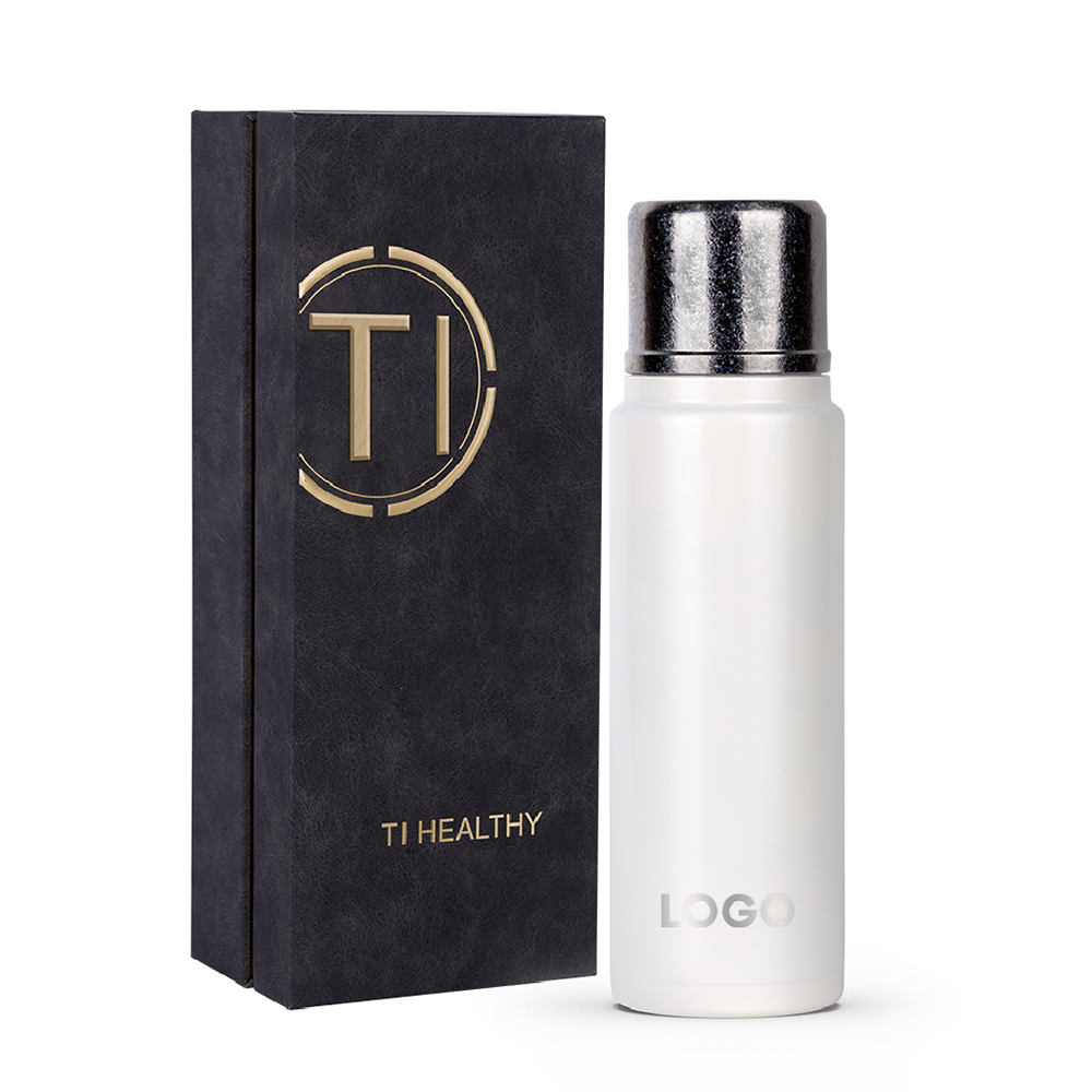 Gift Titanium Sport Bottle Double Wall Drink Bottle 650ml Titanium Water Bottle with Ti Lid and Filter
