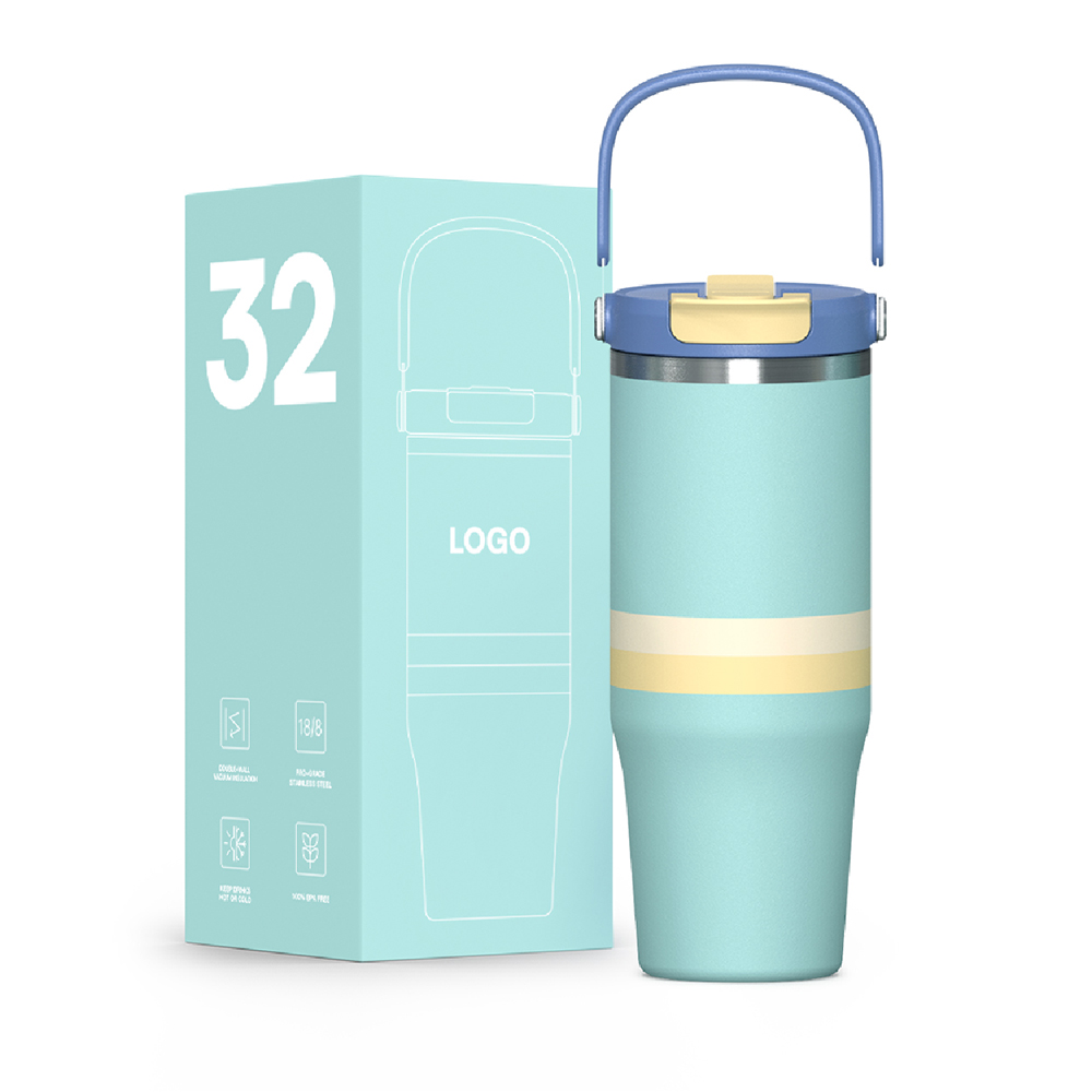 Tumbler with 2-in-1 multifuctional lid 