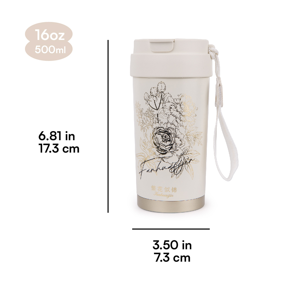 12oz Insulated Stainless Steel Coffee Tumbler Reusable Iced Coffee Cup