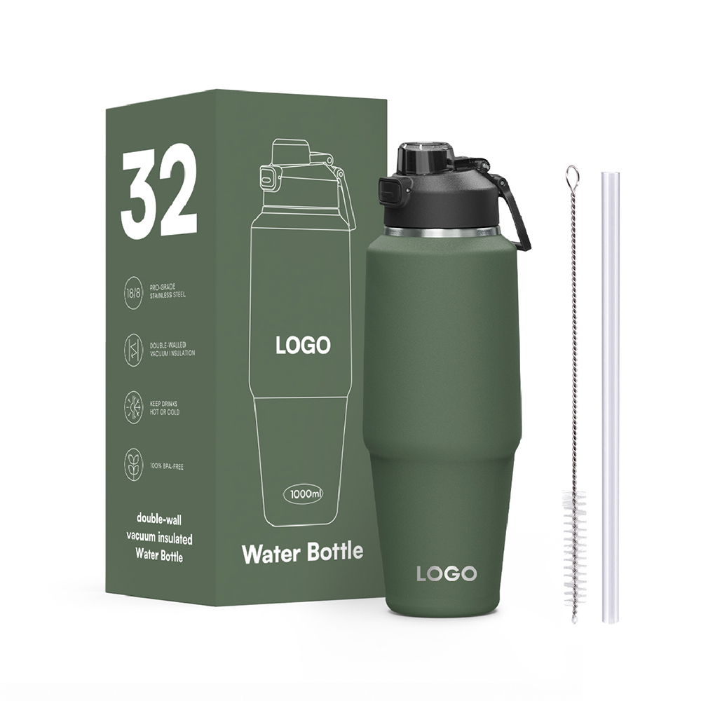 32oz/40oz Cup holder friendly design water bottle