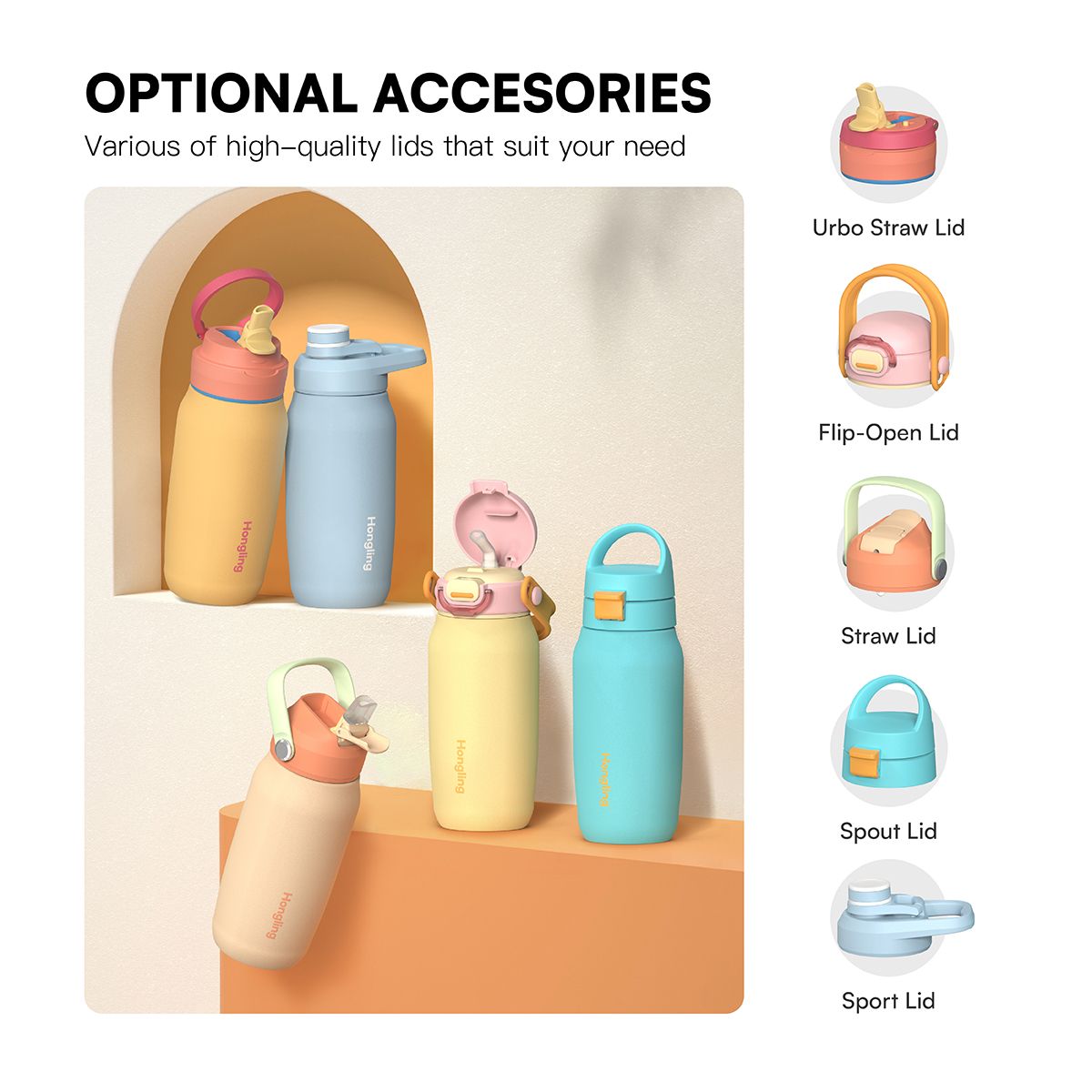 wholesale water bottle Vacuum Insulated Stainless Steel Water Bottle 2025 Hot Selling Durable Tumbler Flask Mug Cup