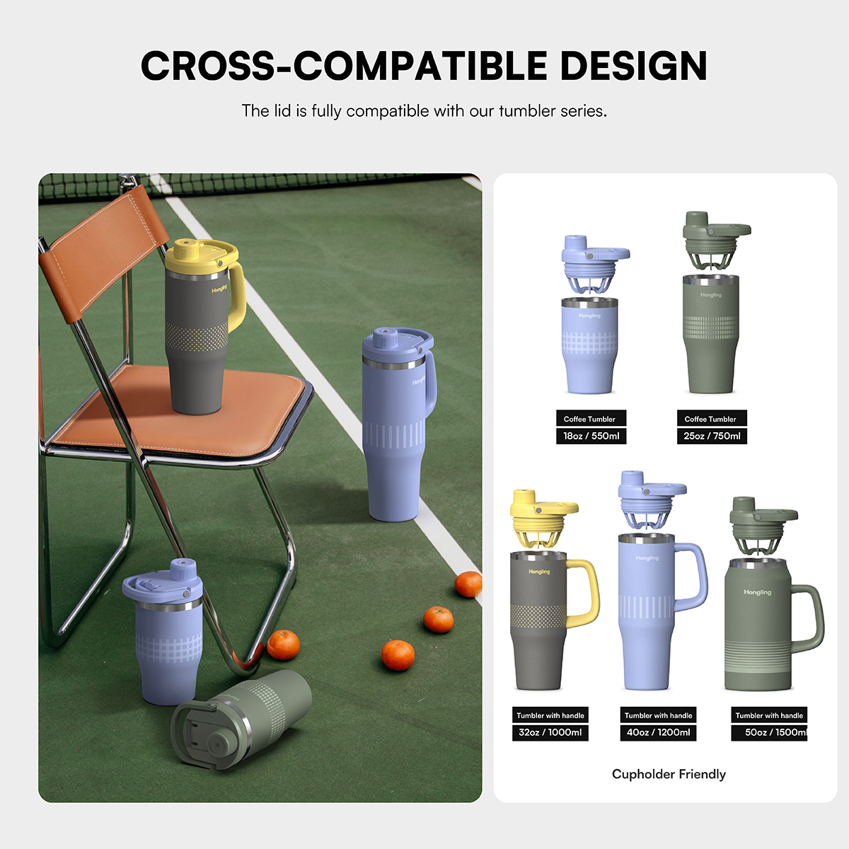 Hongling Water bottle Shaker bottle Leak Proof Design BPA Free Insulated stainless steel water bottle manufacturer 