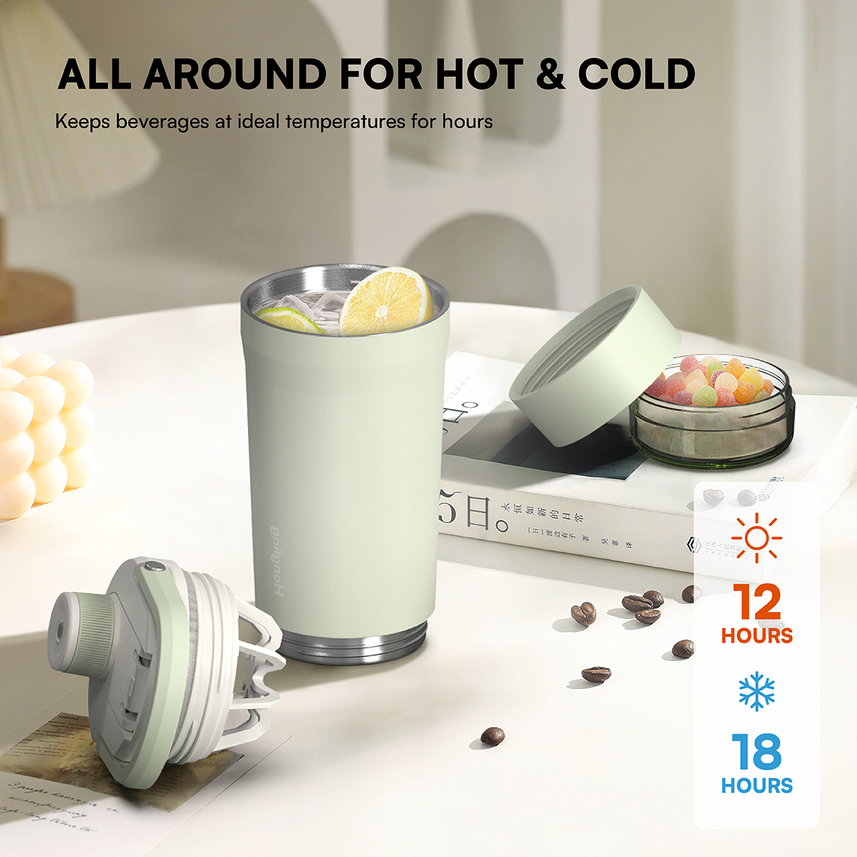 Hongling Water bottle Shaker bottle Leak Proof Design BPA Free Insulated stainless steel water bottle manufacturer 