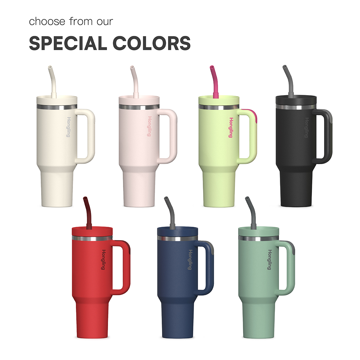 Valentine's Day Premium Insulated Water Bottle Food Grade 304 Stainless Steel Sports Water Bottles with Customized Logo Hong Ling Cup