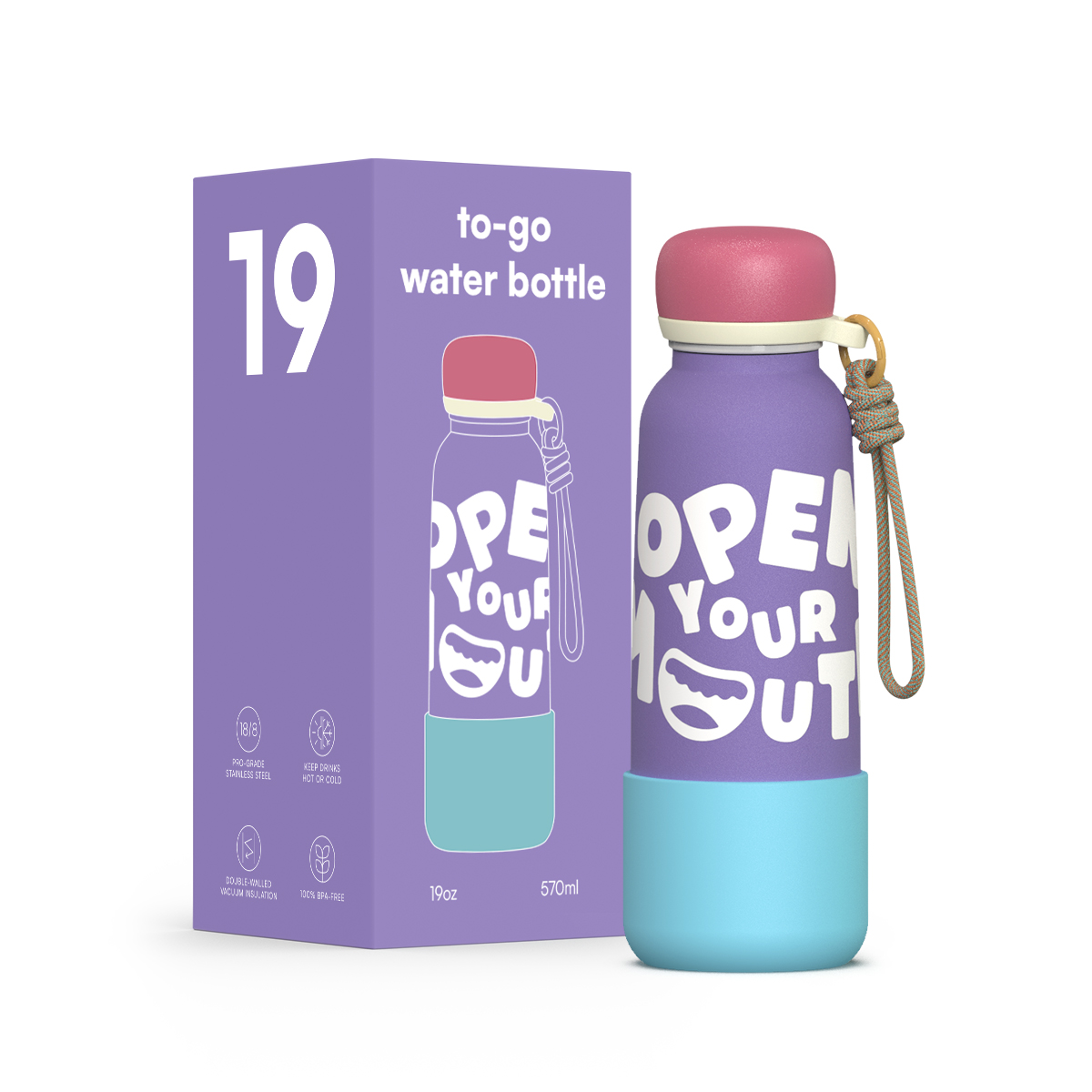 water bottle new to-go water bottle