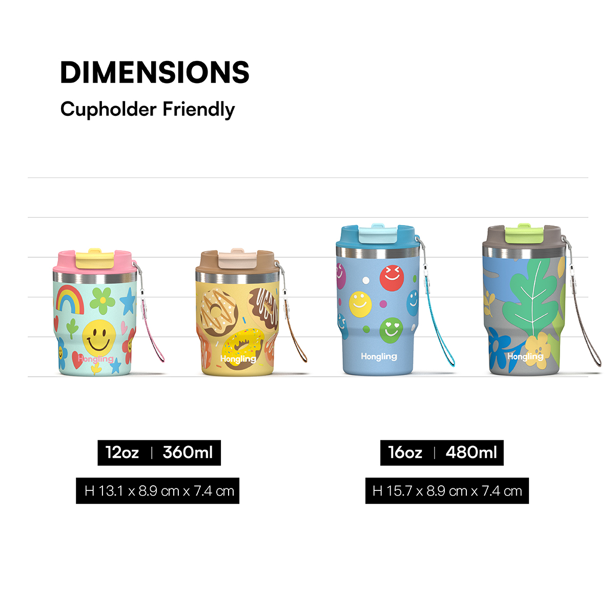 Certified Quality Premium Stainless Steel Vacuum Insulated Coffee Tumbler 360ml coffee mugs Capacity Modern Compact Portable for Travel water bottle manufacturer