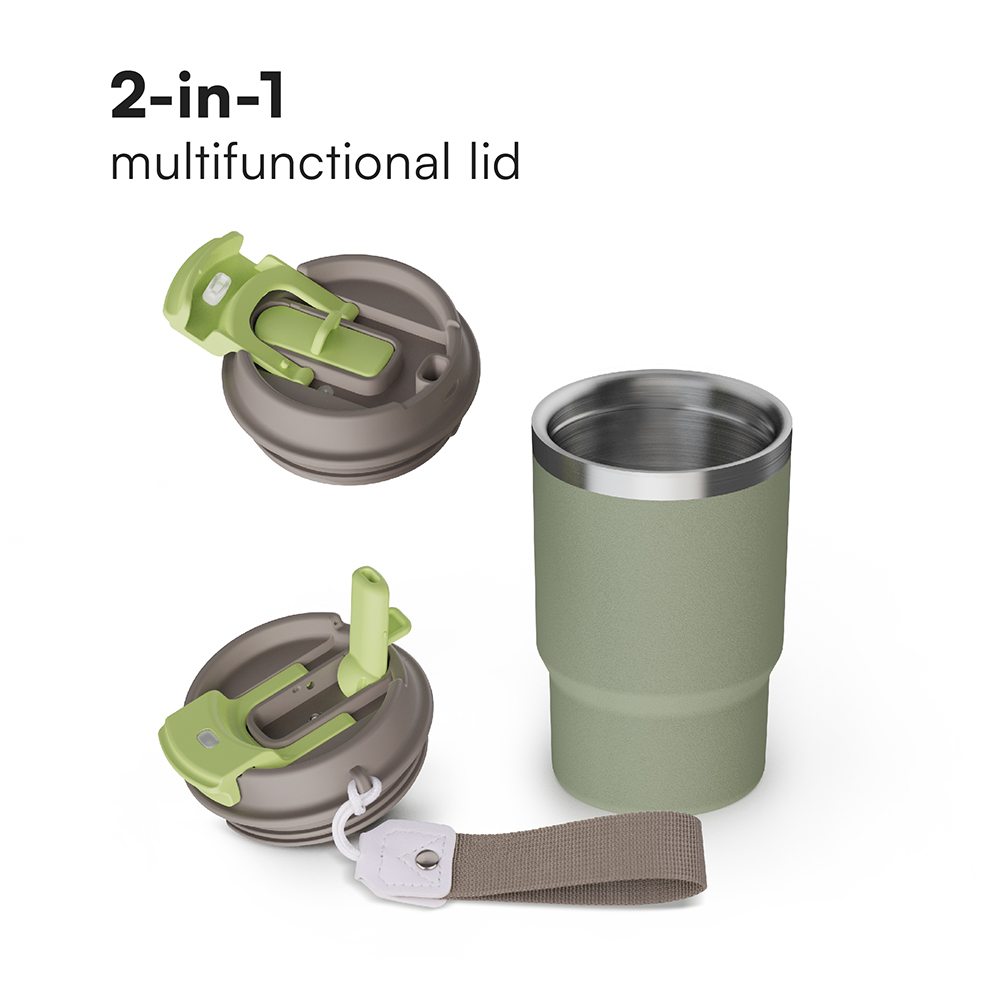 Coffee  Tumbler  2-in-1  multifunctional lid