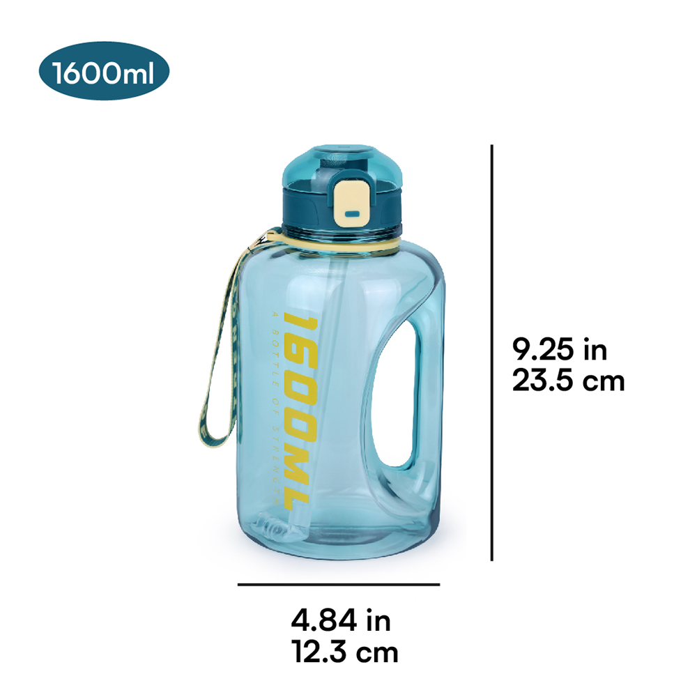 Tritan BPA-Free Water Bottle Made , 1600ML,2600ML, Wide Mouth Plastic Water Bottle with Spout Lid