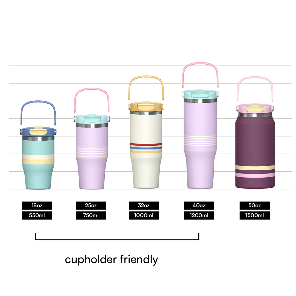 Tumbler with 2-in-1 multifuctional lid 