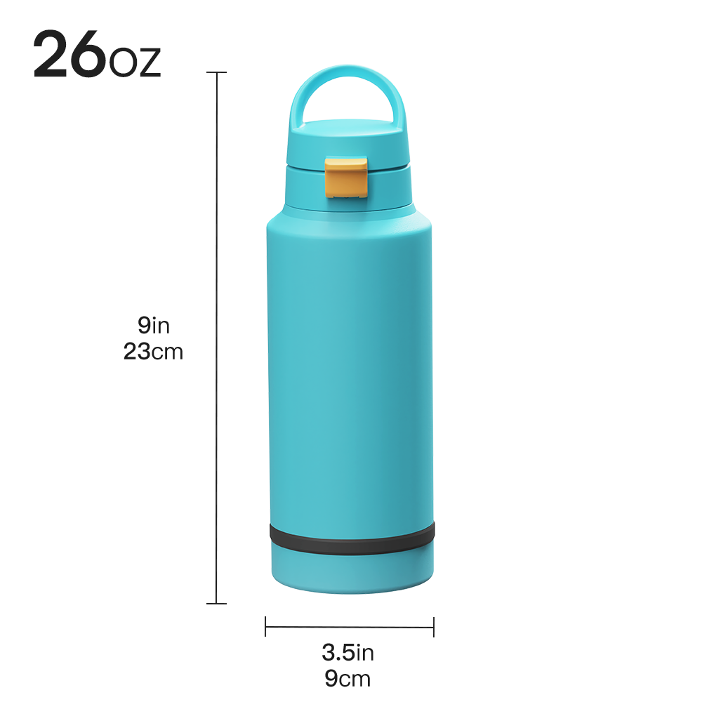 32oz New Design Wide Mouth Double Wall Insulated Water Bottle With Detachable Compartment