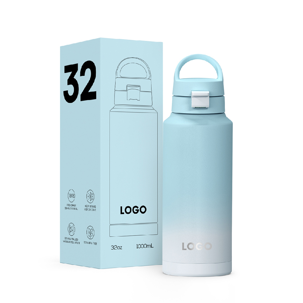 18/8 stainless steel water bottle bpa free 12/18/24/32/40/64oz