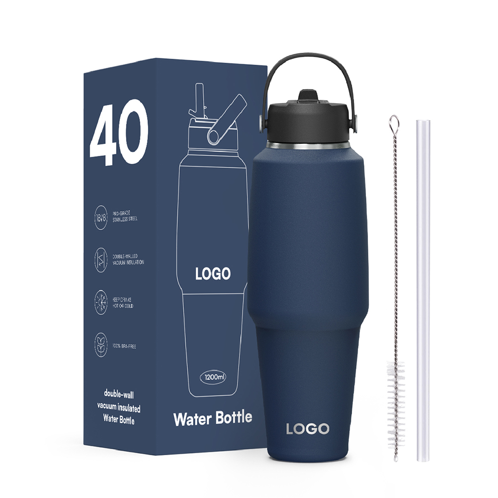 32oz/40oz Cup holder friendly design water bottle