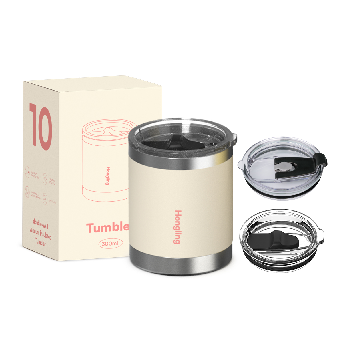 Hongling wholesale coffee mug water bottle Insulated travel coffee mug Stainless steel tumbler manufacturer Double wall thermos cup