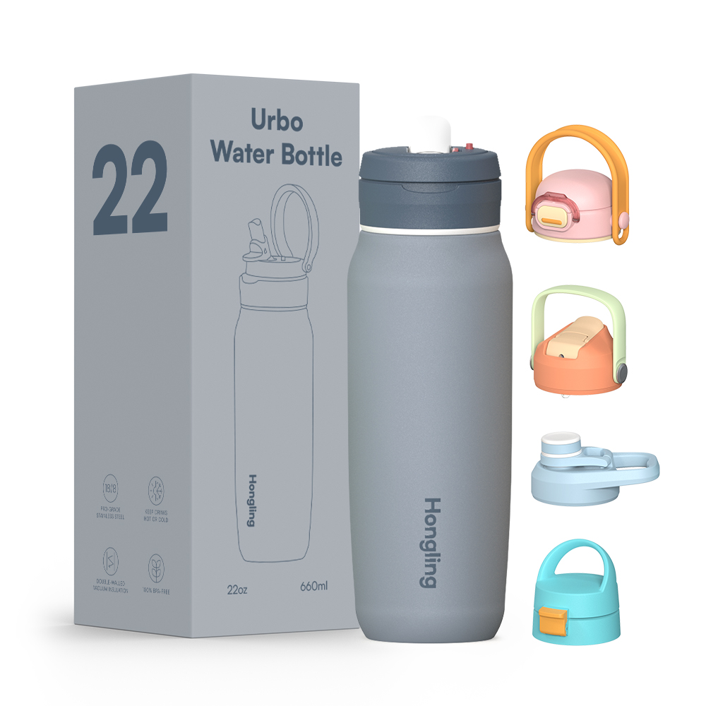 Valentine's Day Premium Insulated Water Bottle Food Grade 304 Stainless Steel Sports Water Bottles with Customized Logo Hong Ling Cup