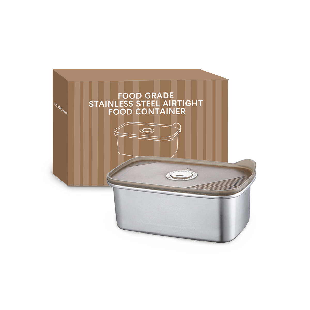 Wholesale Food Grade Stainless Steel Airtight Food Container, Leakproof Bento Lunch Box OEM/ODM
