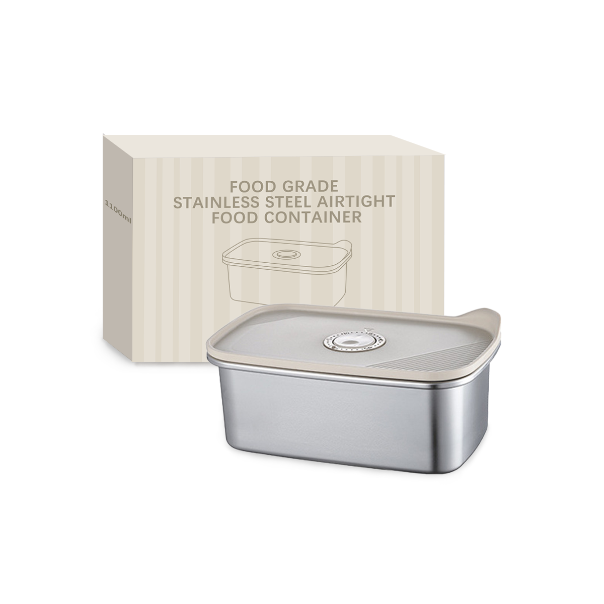 Wholesale Food Grade Stainless Steel Airtight Food Container, Leakproof Bento Lunch Box OEM/ODM