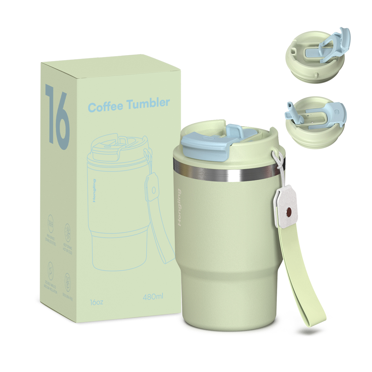 Certified Quality Premium Stainless Steel Vacuum Insulated Coffee Tumbler 360ml coffee mugs Capacity Modern Compact Portable for Travel water bottle manufacturer