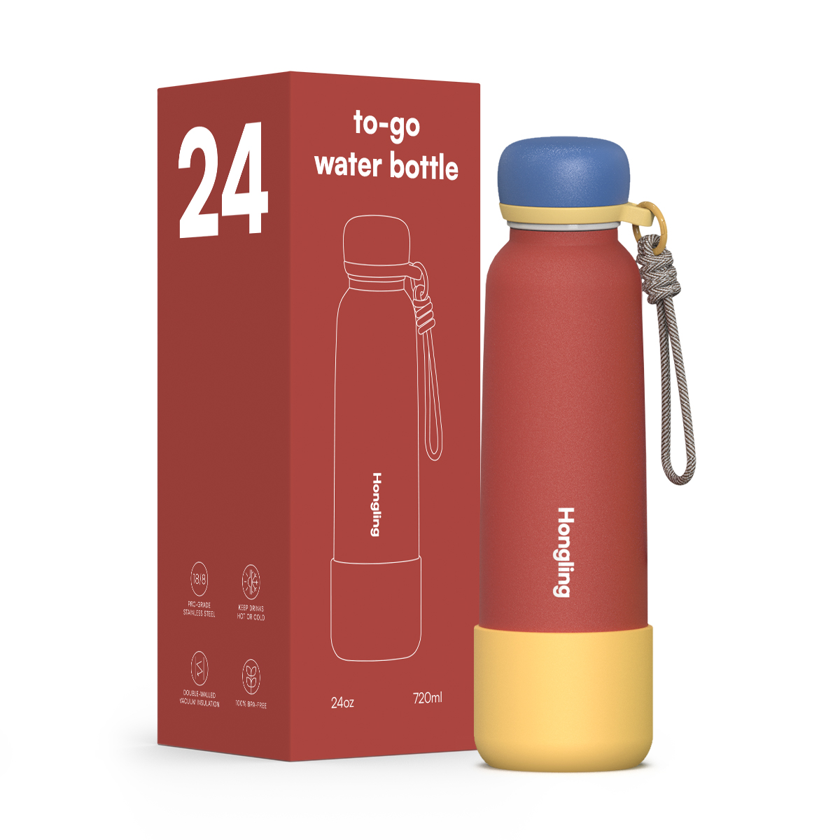 Wholesale Hot Selling Insulated Stainless Steel Vacuum Tumbler Flask Mug Vacuum Flask High Quality Water Bottle Manufacturer Thermos 