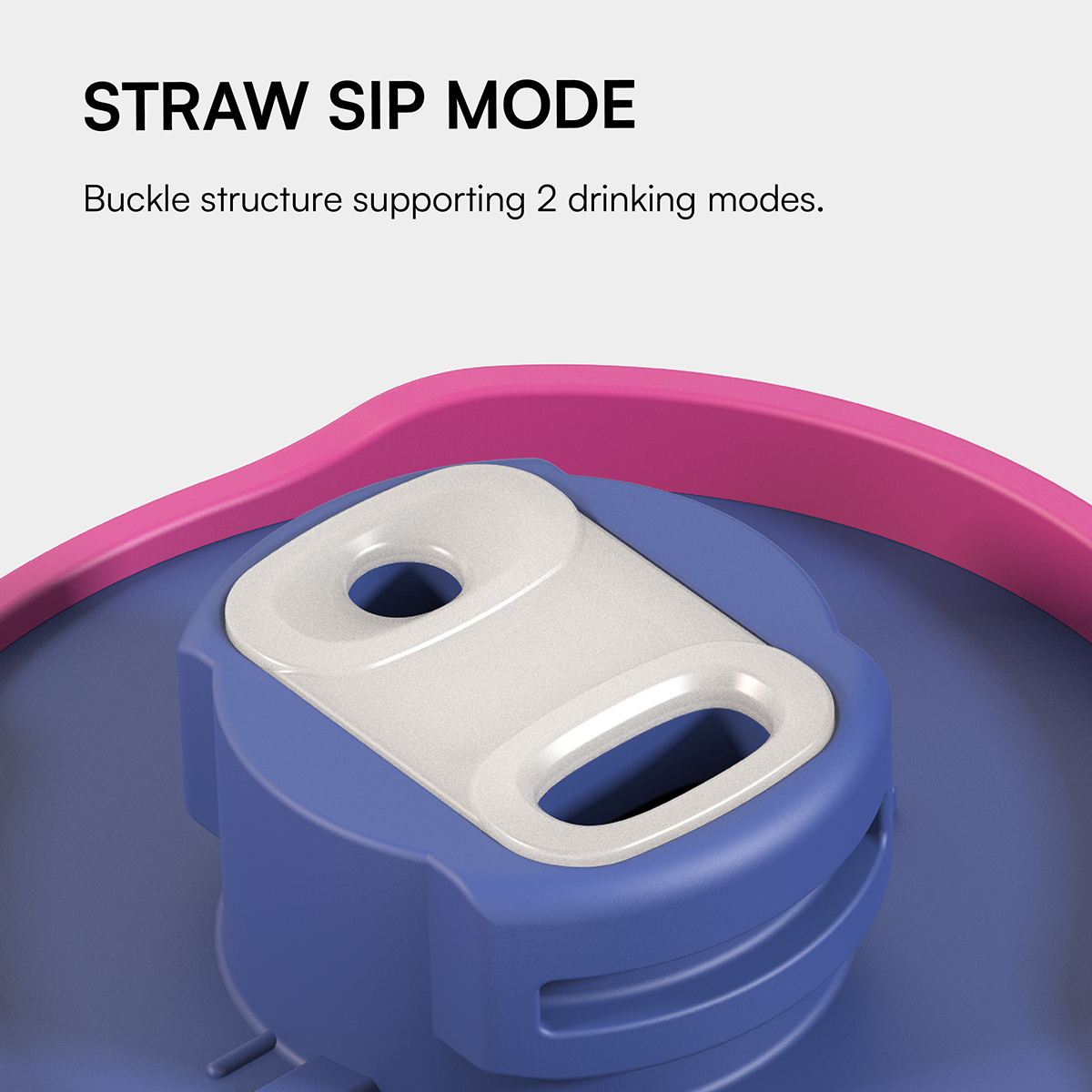 Patented Detachable Twist Duo Lid Water Bottle | 100% Easy Clean & Multi-Lid Interchangeable System