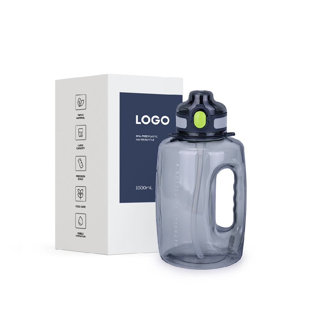Tritan BPA-Free Water Bottle Made , 1600ML,2600ML, Wide Mouth Plastic Water Bottle with Spout Lid