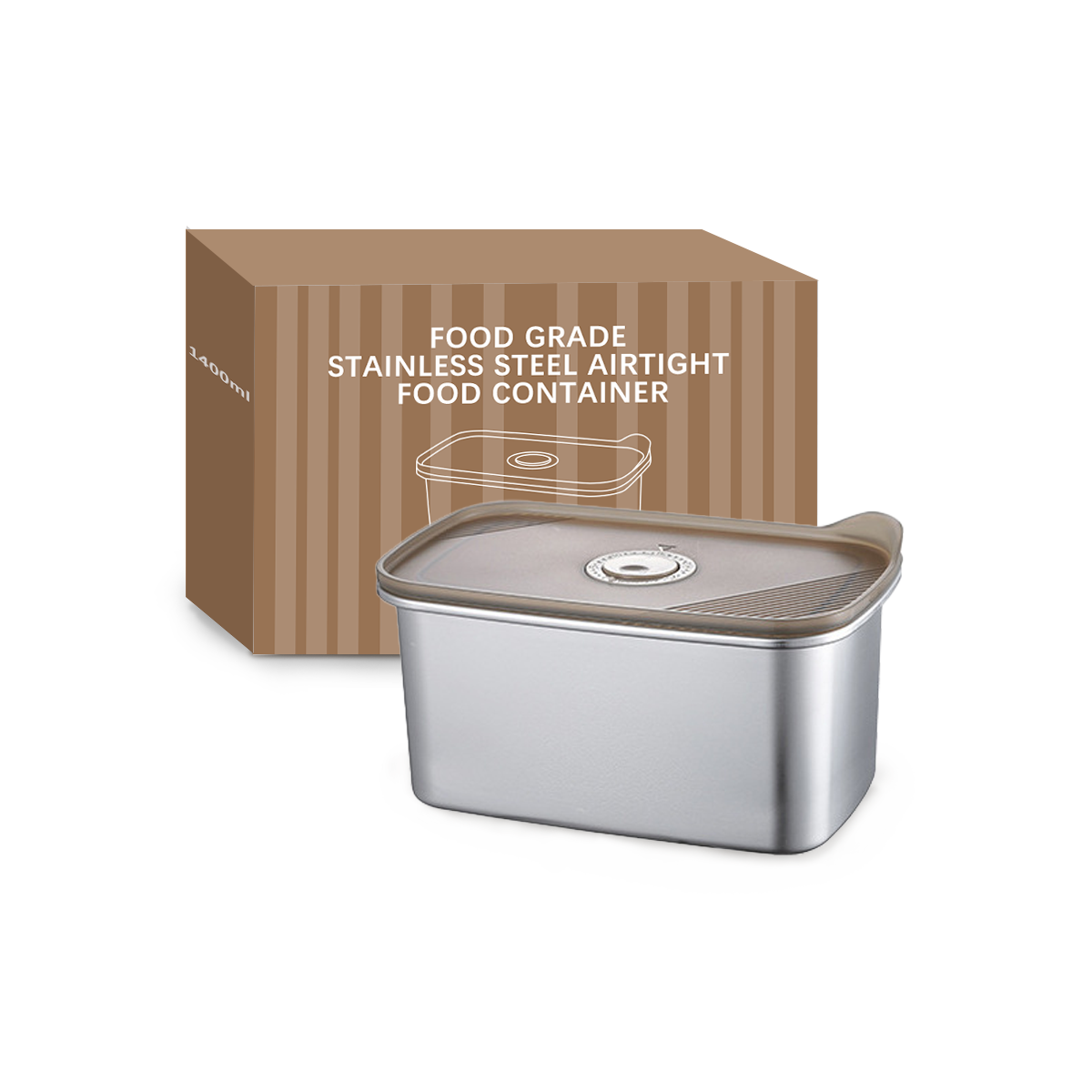 Wholesale Food Grade Stainless Steel Airtight Food Container, Leakproof Bento Lunch Box OEM/ODM