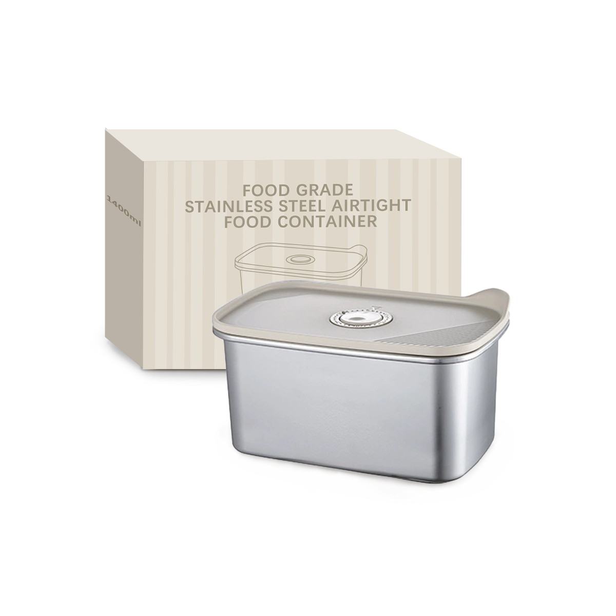 Wholesale Food Grade Stainless Steel Airtight Food Container, Leakproof Bento Lunch Box OEM/ODM