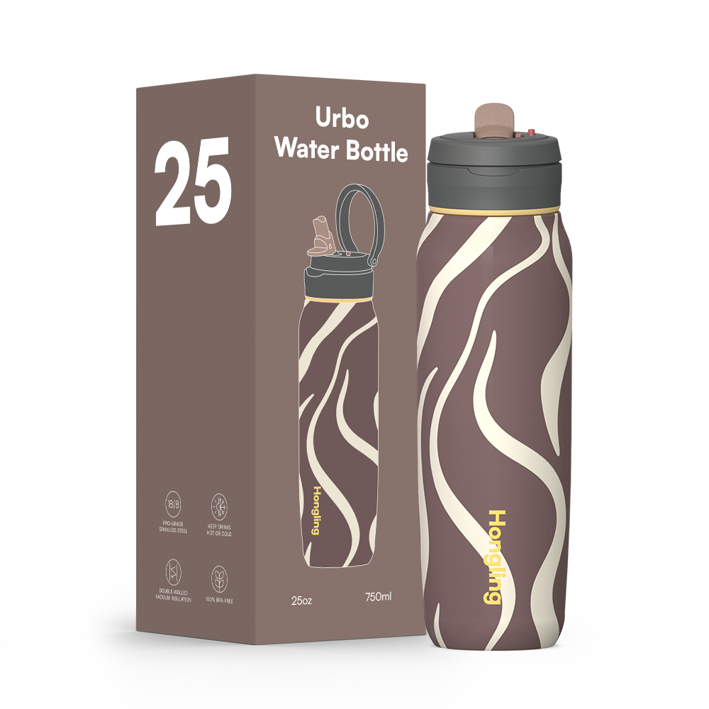 Valentine's Day Premium Insulated Water Bottle Food Grade 304 Stainless Steel Sports Water Bottles with Customized Logo Hong Ling Cup
