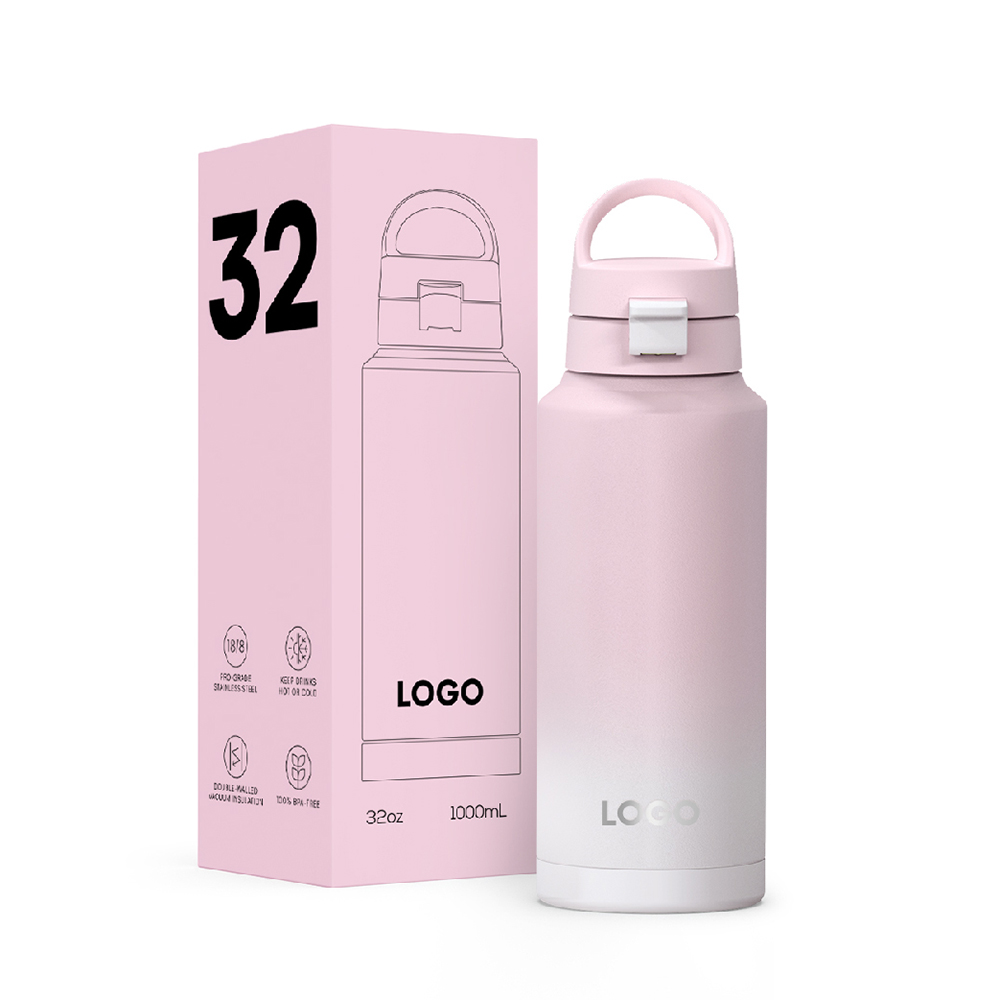 18/8 stainless steel water bottle bpa free 12/18/24/32/40/64oz