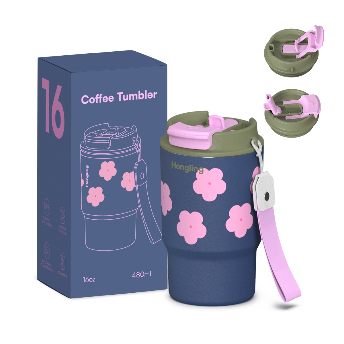 Certified Quality Premium Stainless Steel Vacuum Insulated Coffee Tumbler 360ml coffee mugs Capacity Modern Compact Portable for Travel water bottle manufacturer