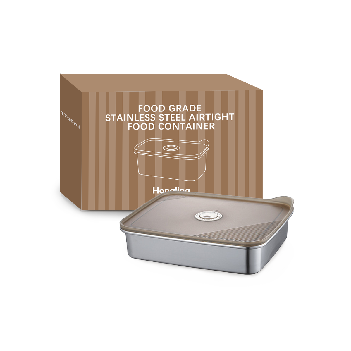 Wholesale Food Grade Stainless Steel Airtight Food Container, Leakproof Bento Lunch Box OEM/ODM