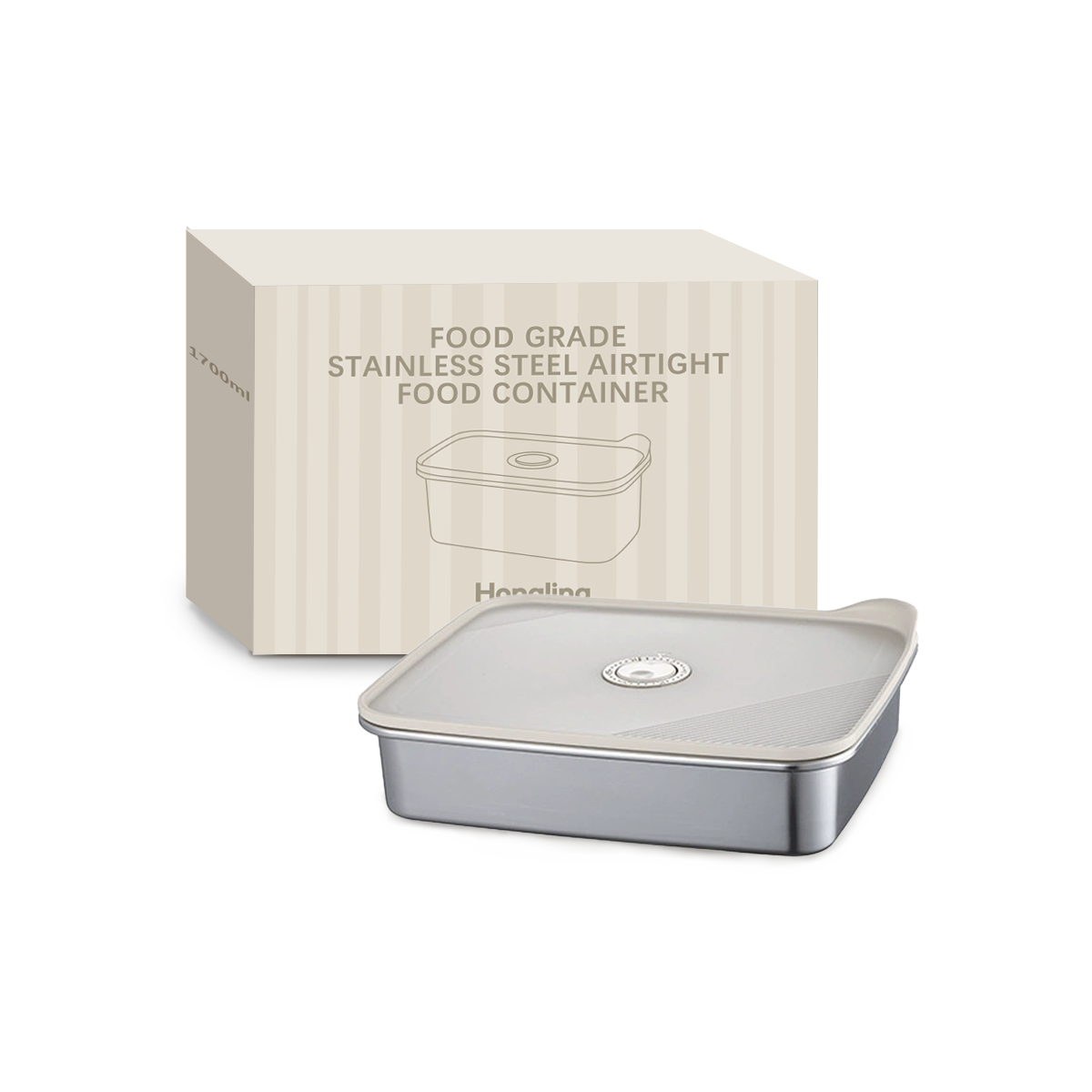Wholesale Food Grade Stainless Steel Airtight Food Container, Leakproof Bento Lunch Box OEM/ODM