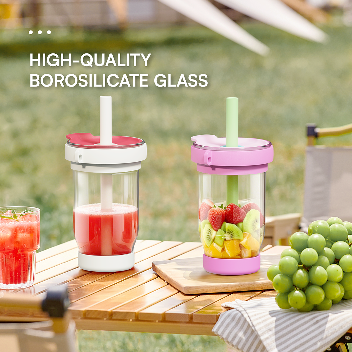 Hongling Eco Friendly Double Wall Glass Lined Stainless Steel Tumbler Portable Insulated Water Cup for Office Travel Commute