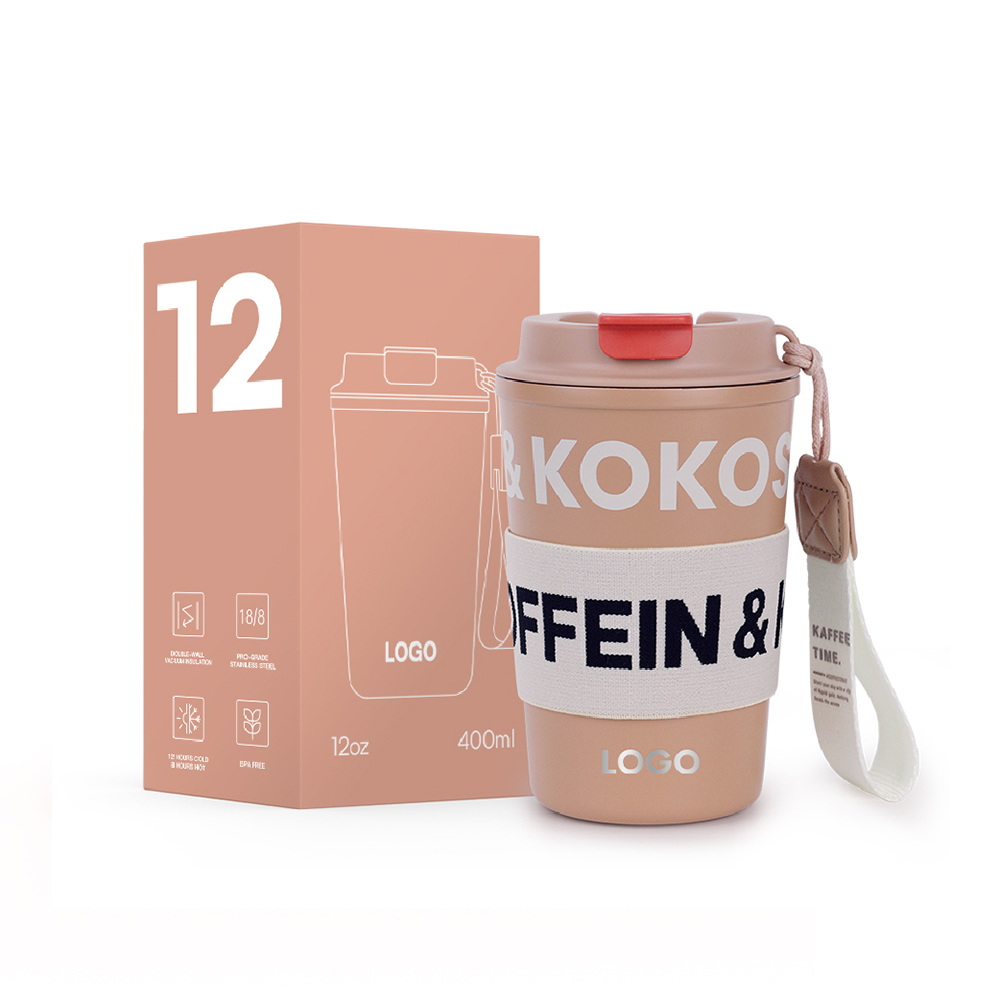 12oz Insulated Stainless Steel Coffee Tumbler Reusable Iced Coffee Cup