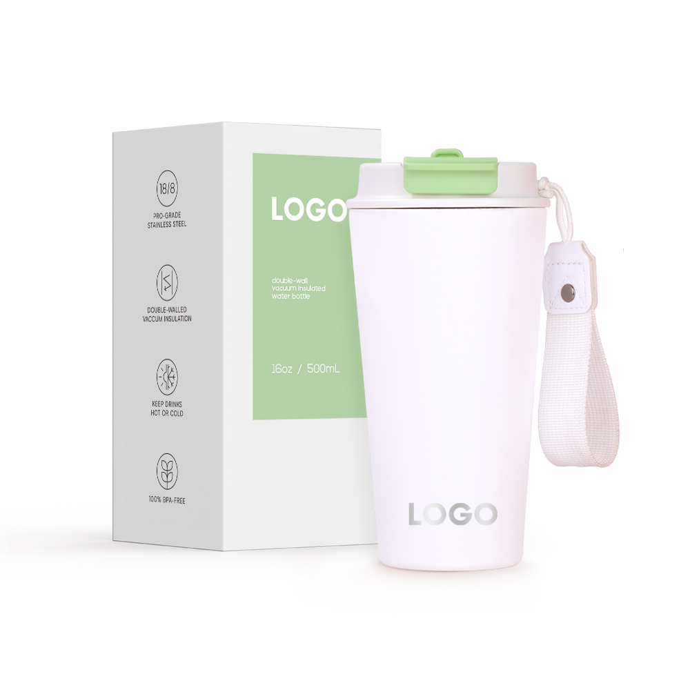 Coffee Travel Mug Spill Proof Leak Proof 16 oz,Insulated Coffee Mug with Lid,Best Coffee to Go Cups Reusable,Small Coffee Thermos No Handle for Men and Women for Hot & Cold Drinks-Black