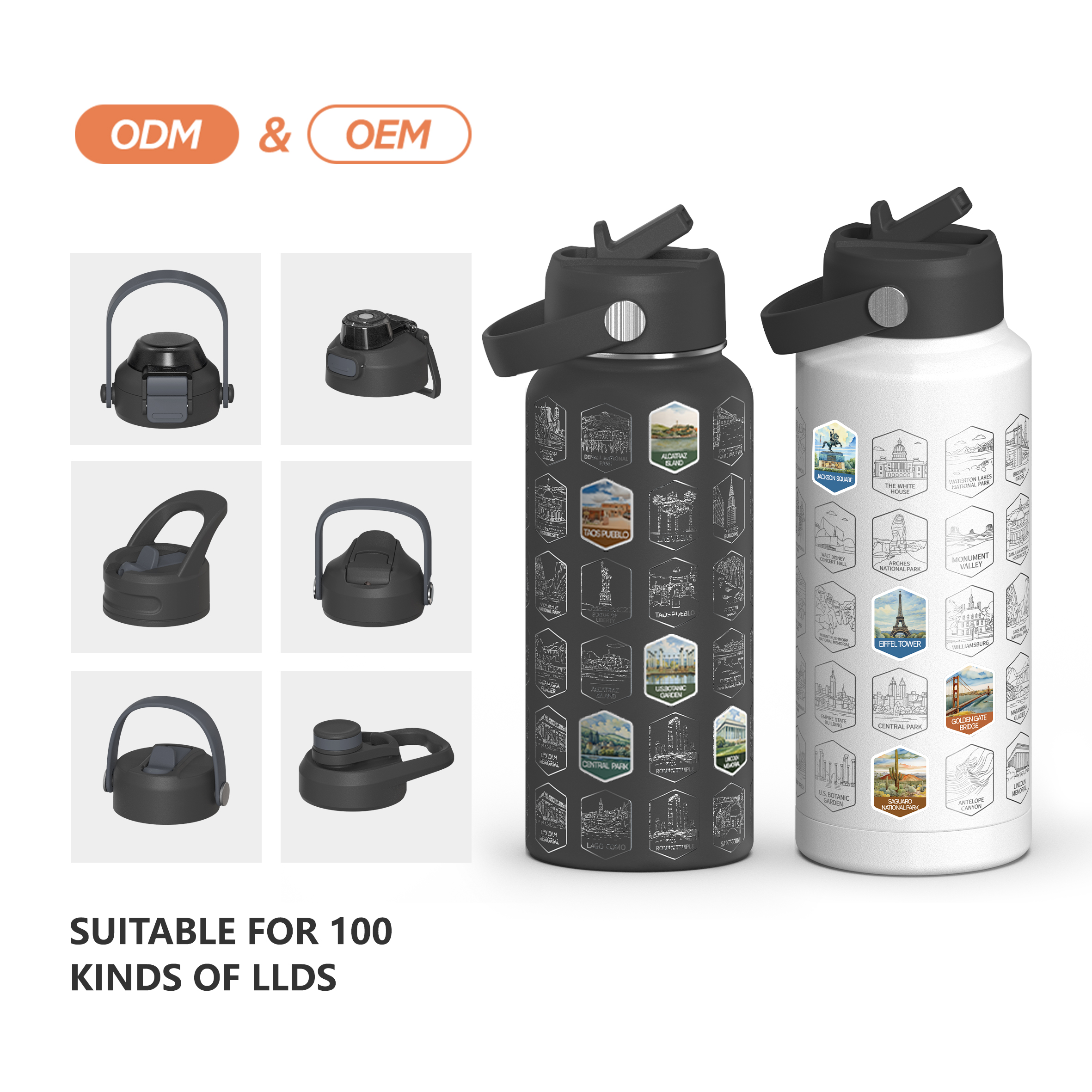 Water bottle Nation parks series