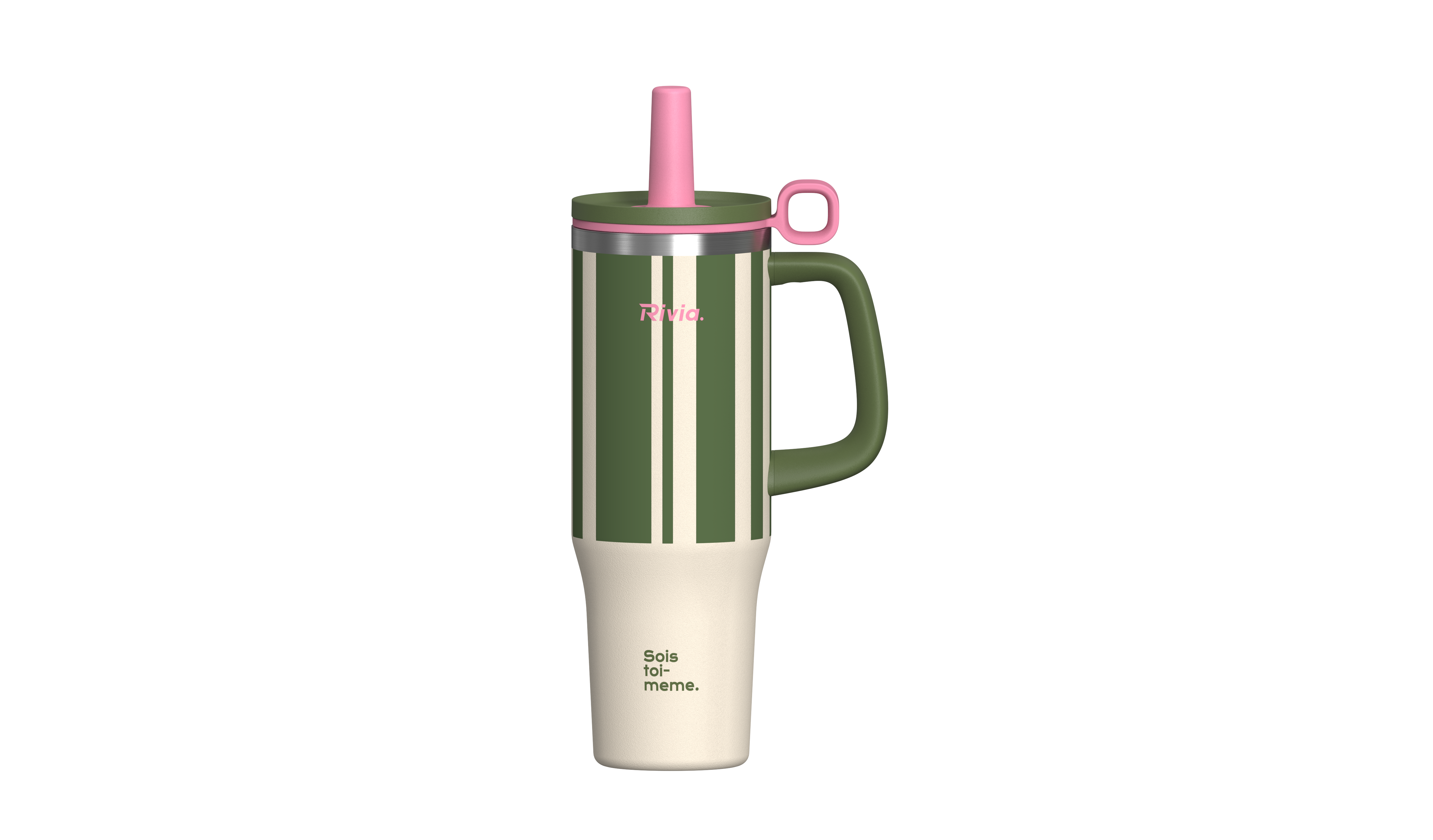 40oz Tumbler With Handle,  Outdoor Tumbler With Silicone Dust Cover