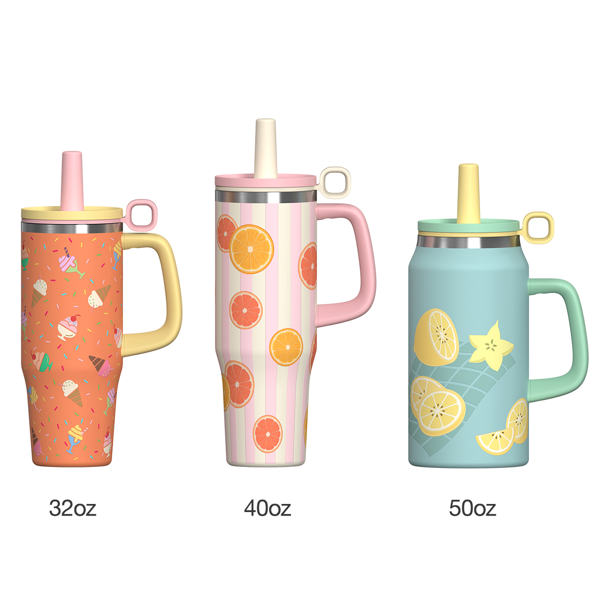 insulated water bottle manufacturer Summer limited color Thermos cup manufacturer Tumbler with handle Stainless steel tumbler BPA free