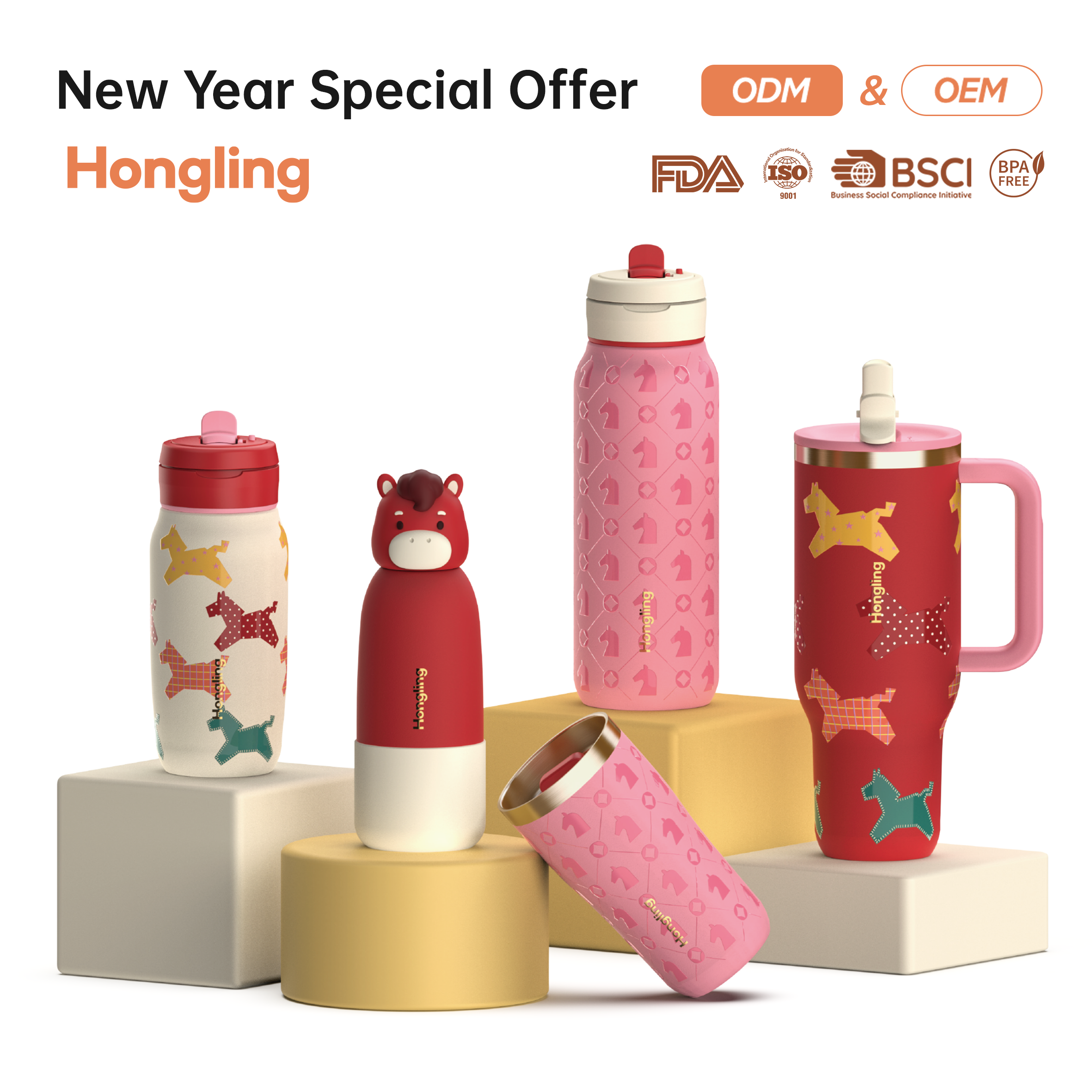 Water Bottle Cartoon Elephant Design Insulated Stainless Steel Vacuum Tumbler Suitable for Children Bpa Free Water Bottle water bottle manufacturer