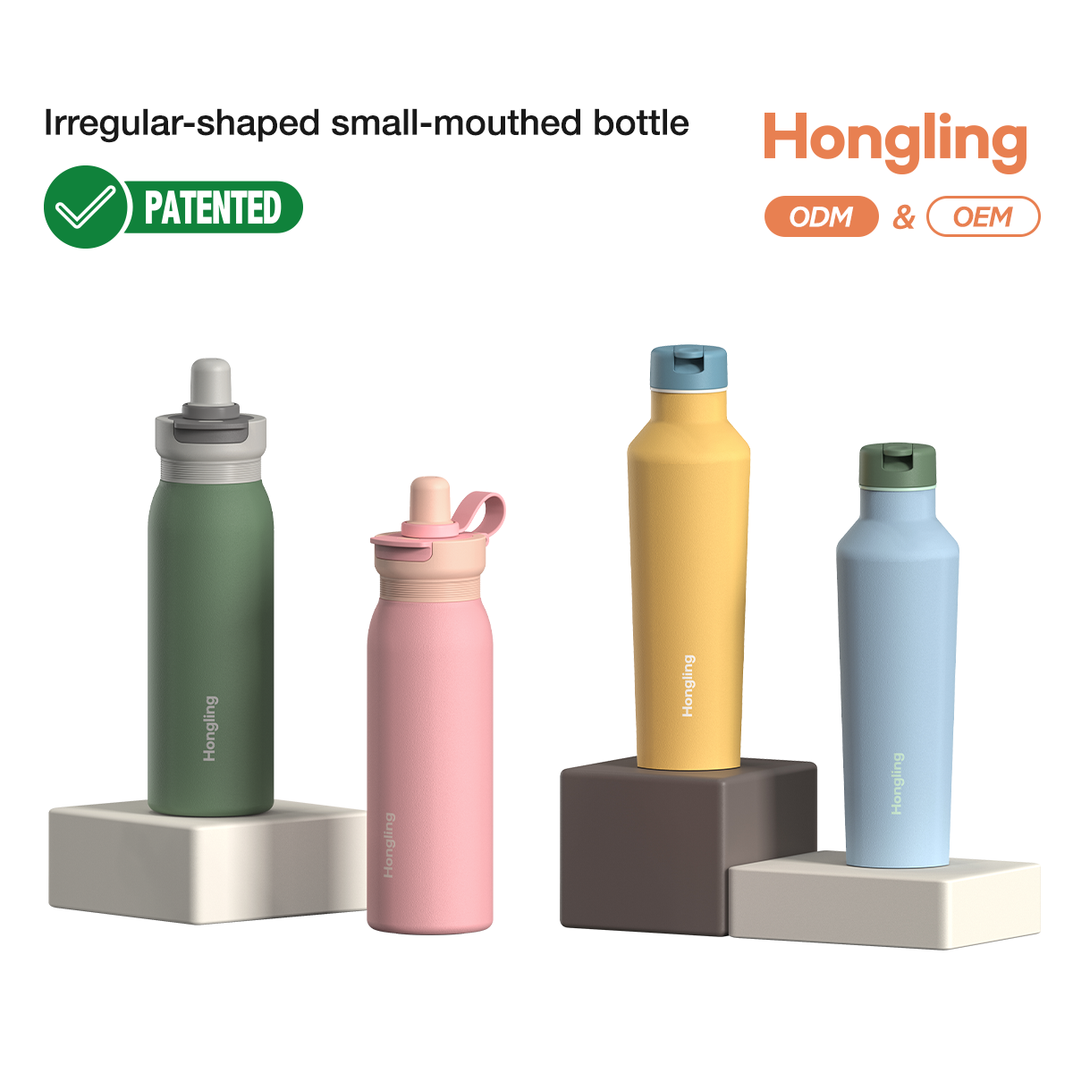 Special-shaped narrow-mouth bottle