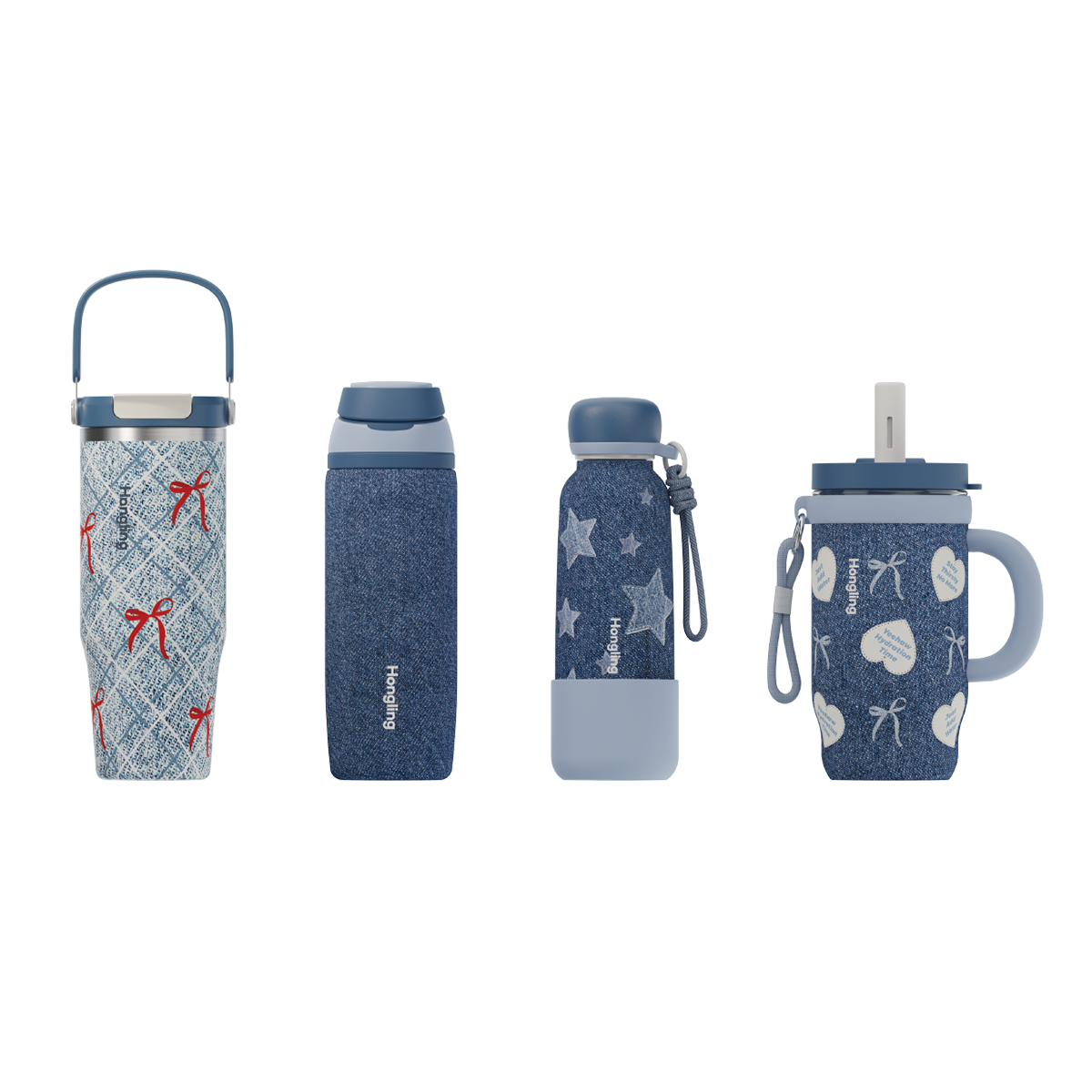 Hongling custom insulated stainless steel water bottle Cowboy-style insulated water bottle vacuum double walled stainless steel manufacturer Thermos cup factory