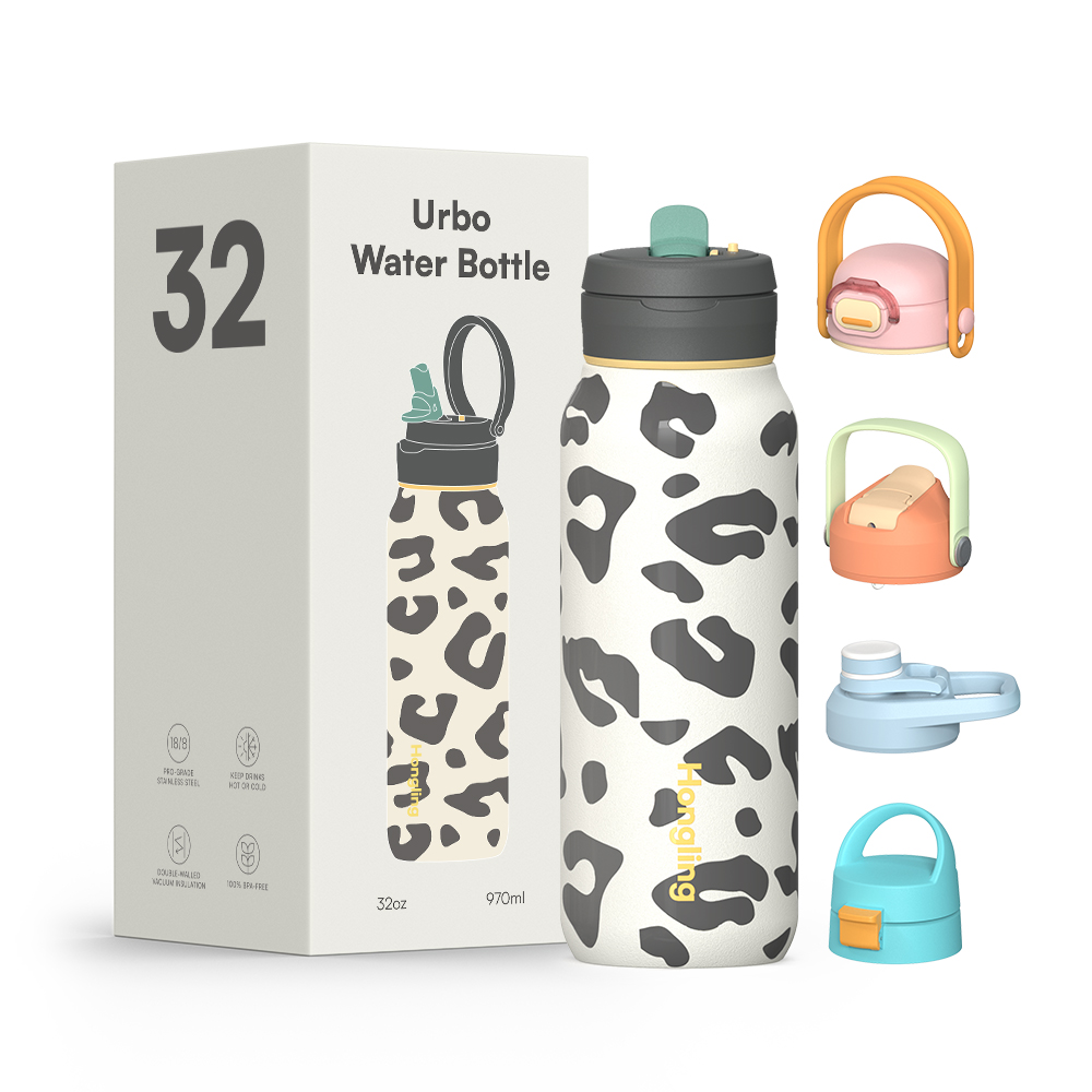 Valentine's Day Premium Insulated Water Bottle Food Grade 304 Stainless Steel Sports Water Bottles with Customized Logo Hong Ling Cup