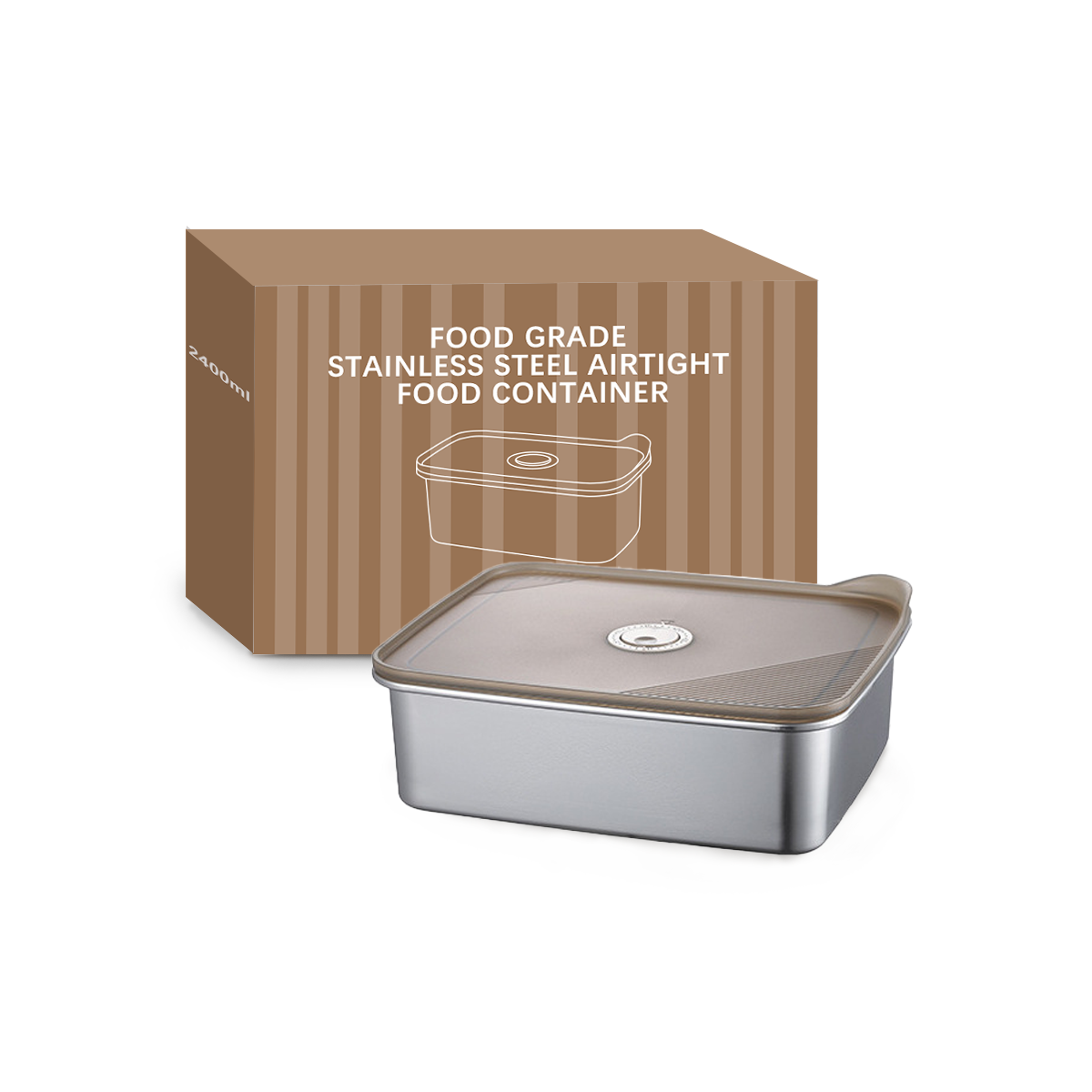 Wholesale Food Grade Stainless Steel Airtight Food Container, Leakproof Bento Lunch Box OEM/ODM