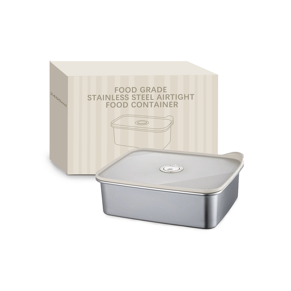 Wholesale Food Grade Stainless Steel Airtight Food Container, Leakproof Bento Lunch Box OEM/ODM