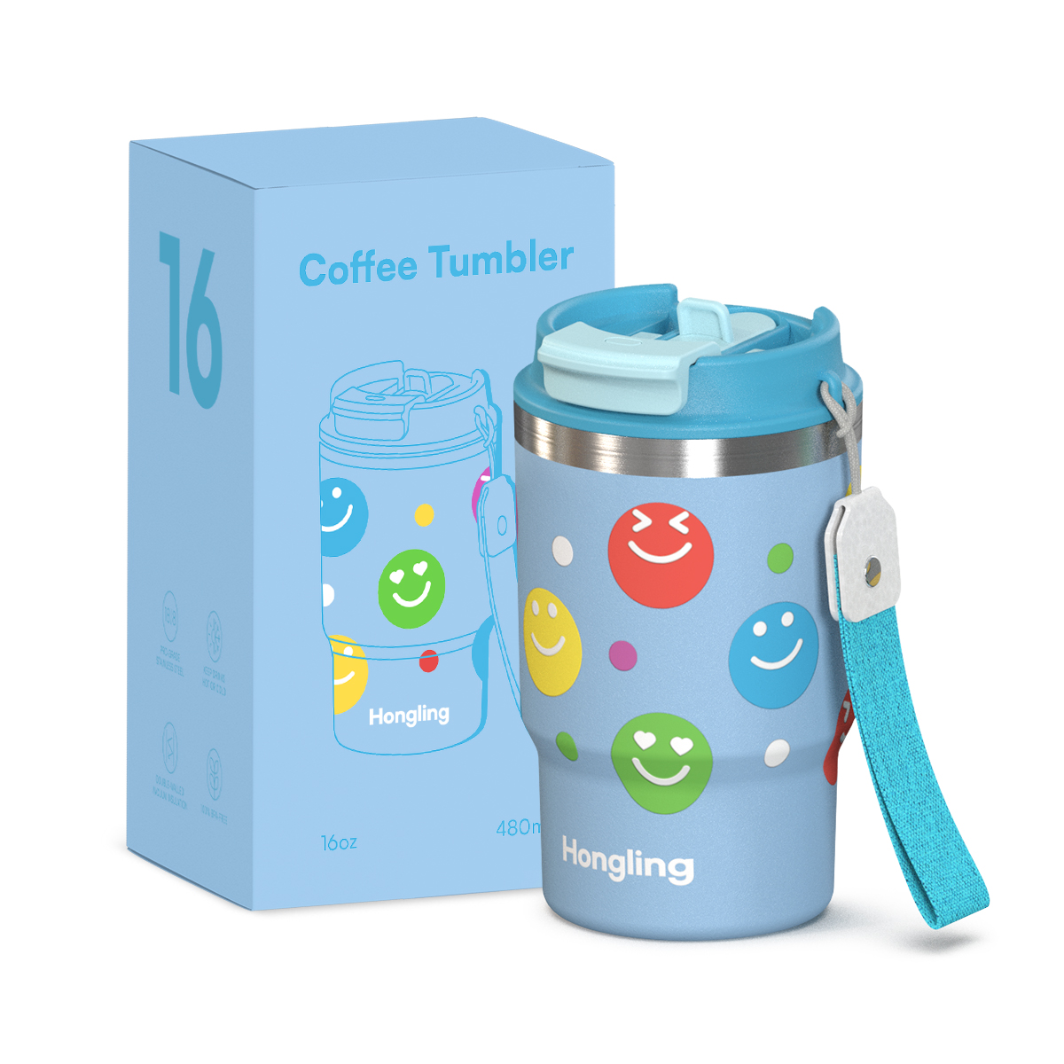 Certified Quality Premium Stainless Steel Vacuum Insulated Coffee Tumbler 360ml coffee mugs Capacity Modern Compact Portable for Travel water bottle manufacturer