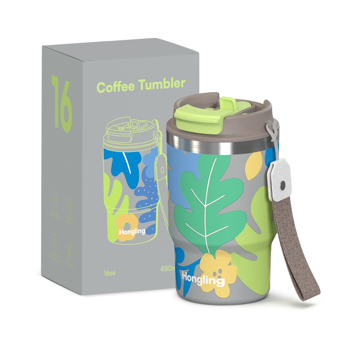 Certified Quality Premium Stainless Steel Vacuum Insulated Coffee Tumbler 360ml coffee mugs Capacity Modern Compact Portable for Travel water bottle manufacturer