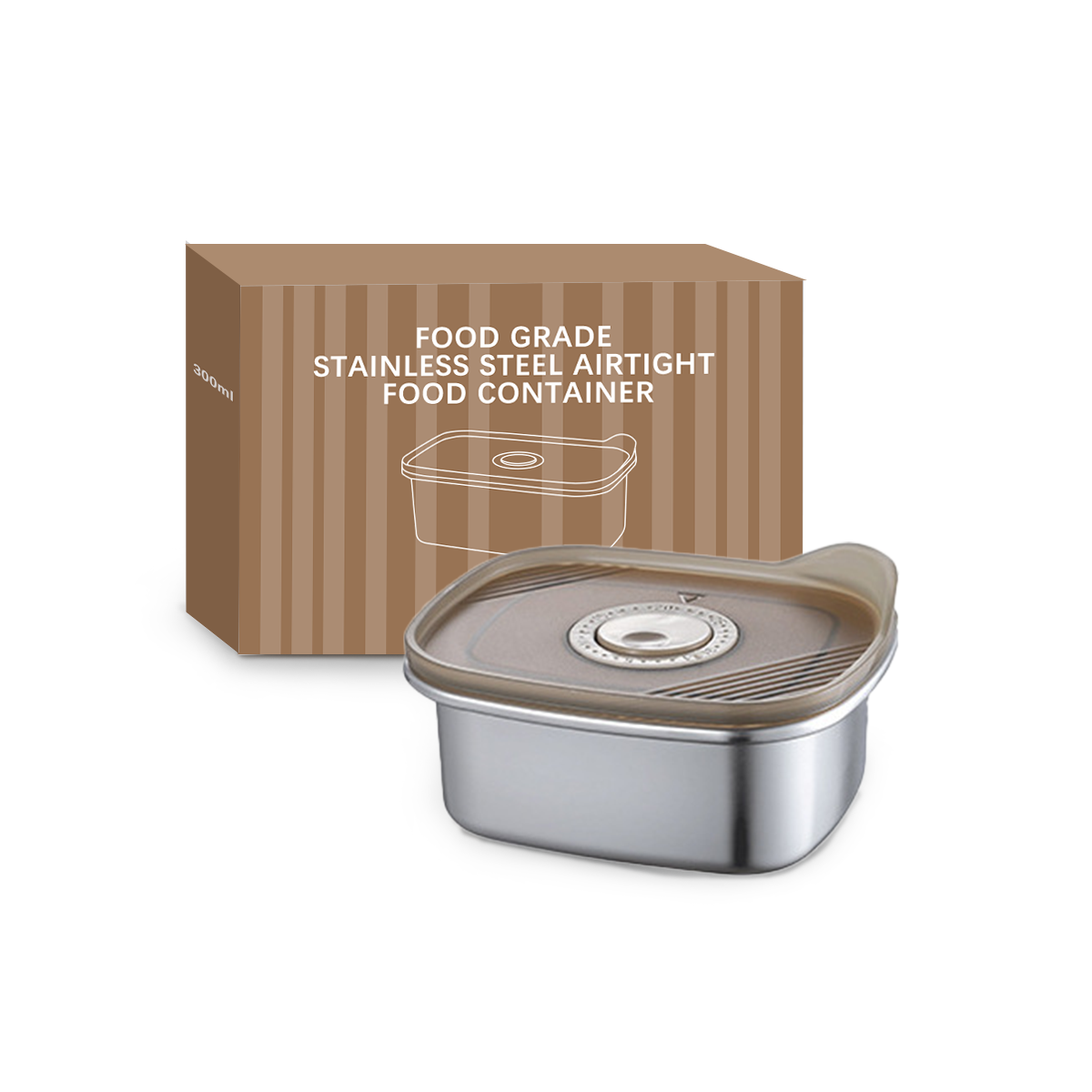 Wholesale Food Grade Stainless Steel Airtight Food Container, Leakproof Bento Lunch Box OEM/ODM