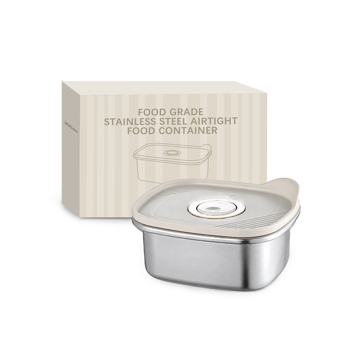 Wholesale Food Grade Stainless Steel Airtight Food Container, Leakproof Bento Lunch Box OEM/ODM