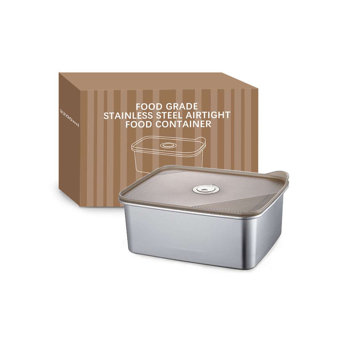 Wholesale Food Grade Stainless Steel Airtight Food Container, Leakproof Bento Lunch Box OEM/ODM